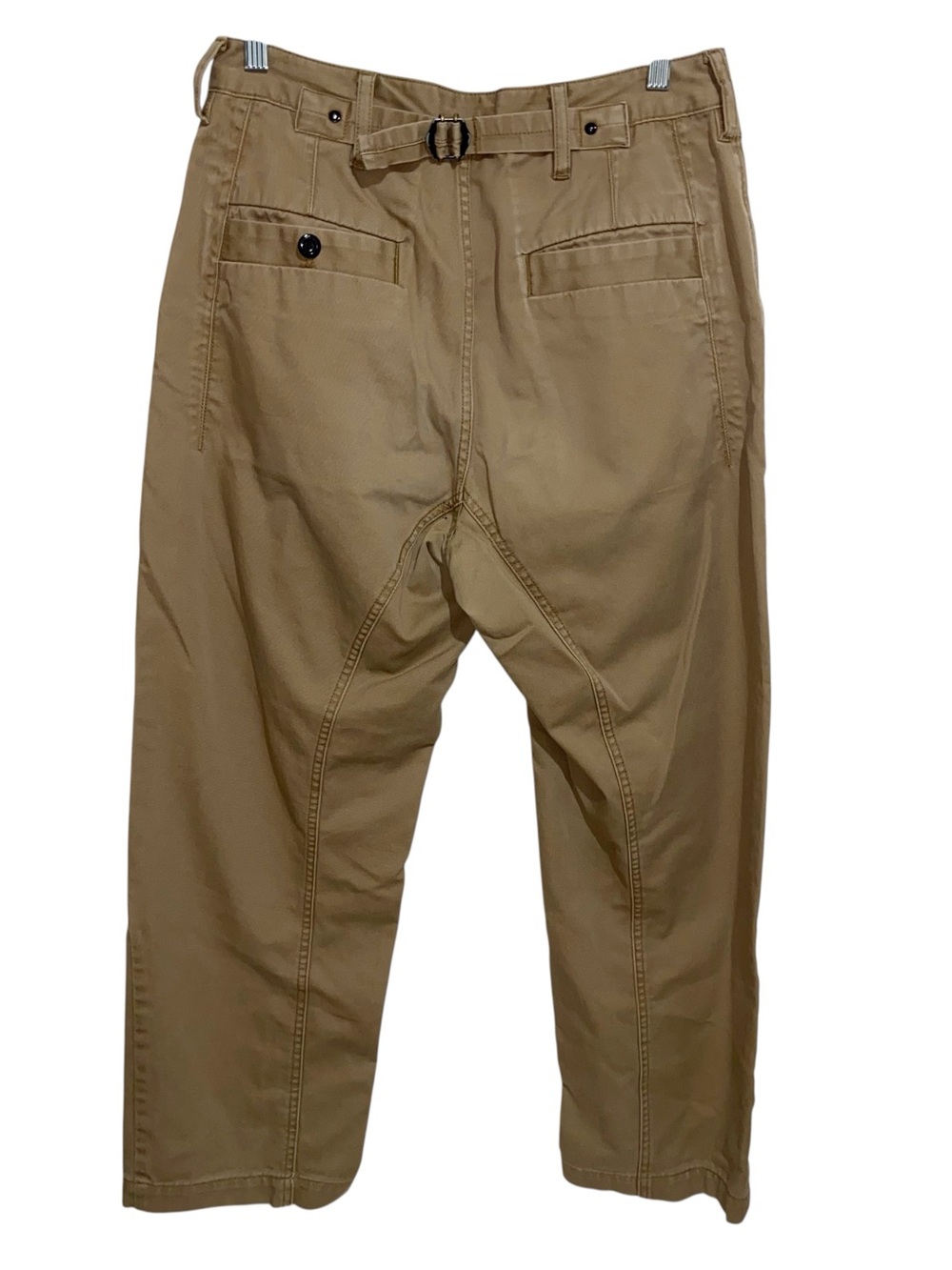 G-star Raw Pants Men 30X27 Bronson Chinos Tan Buckle Back Hemmed & Flaw